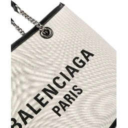 Ivory Canvas S Duty Free Shopping Bag