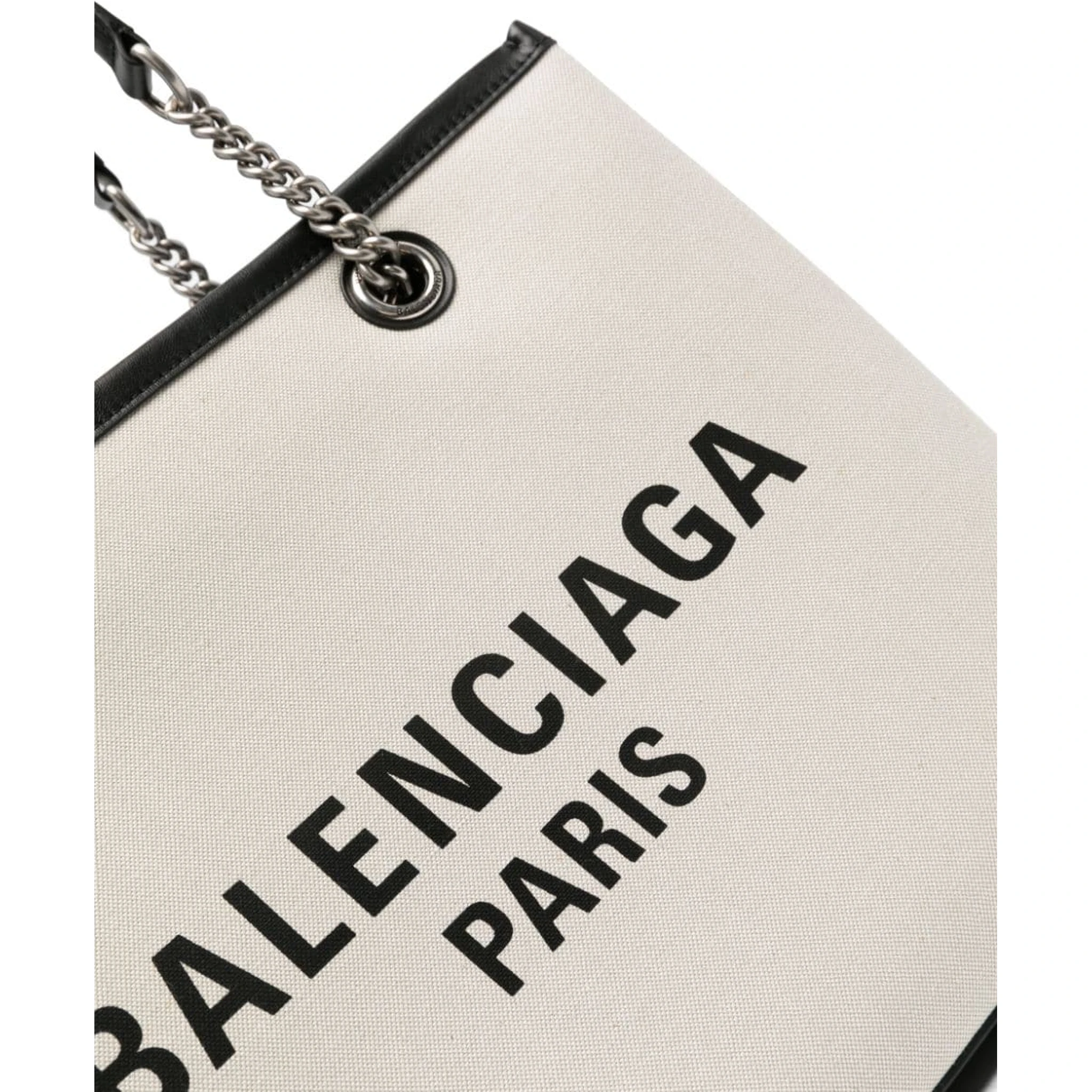 Ivory Canvas S Duty Free Shopping Bag