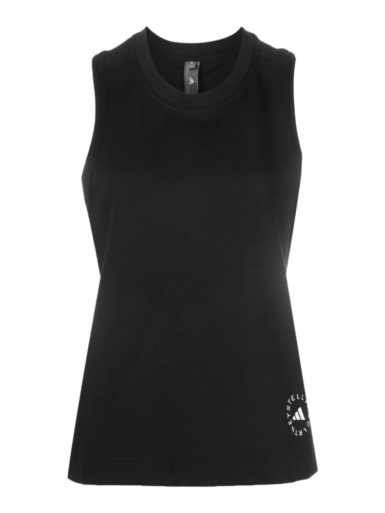 Ribbed Tank Top In Black