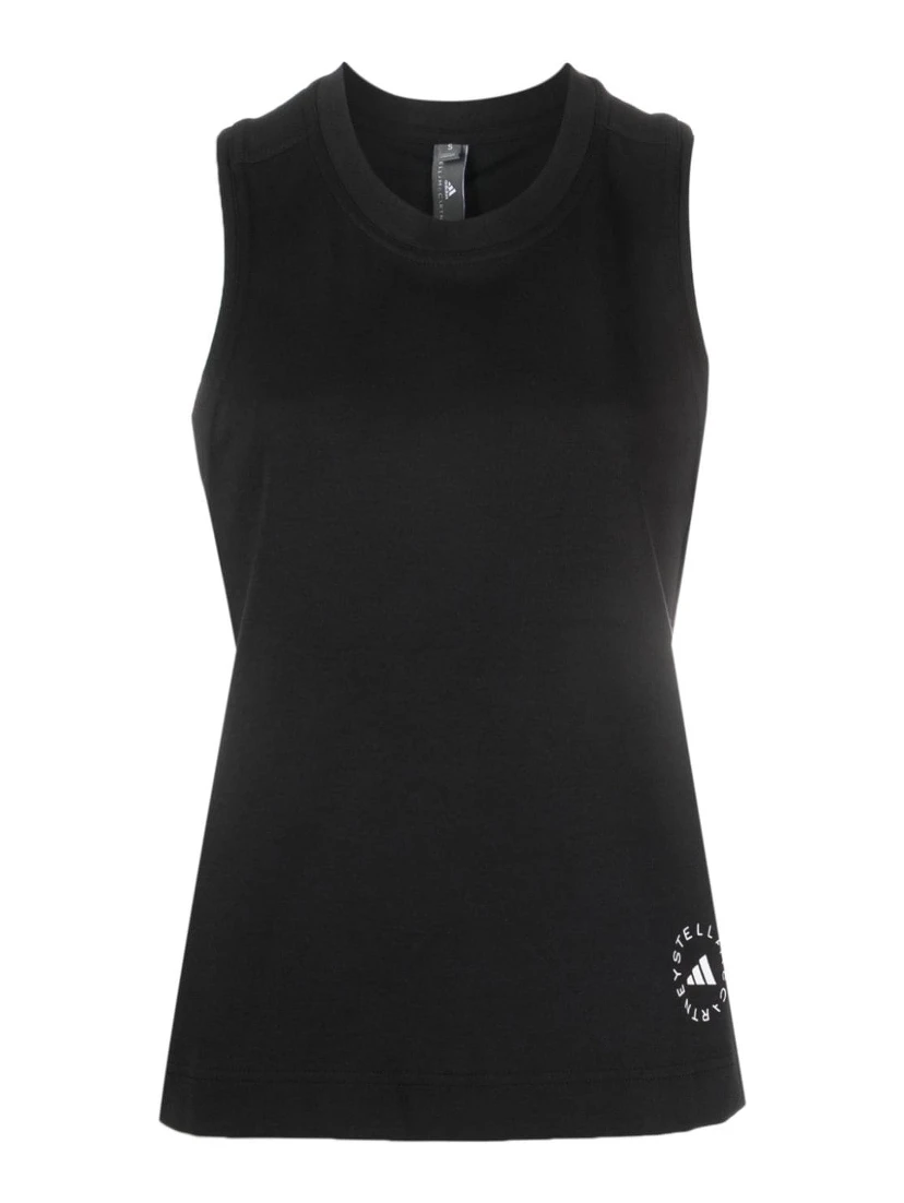 Ribbed Tank Top In Black