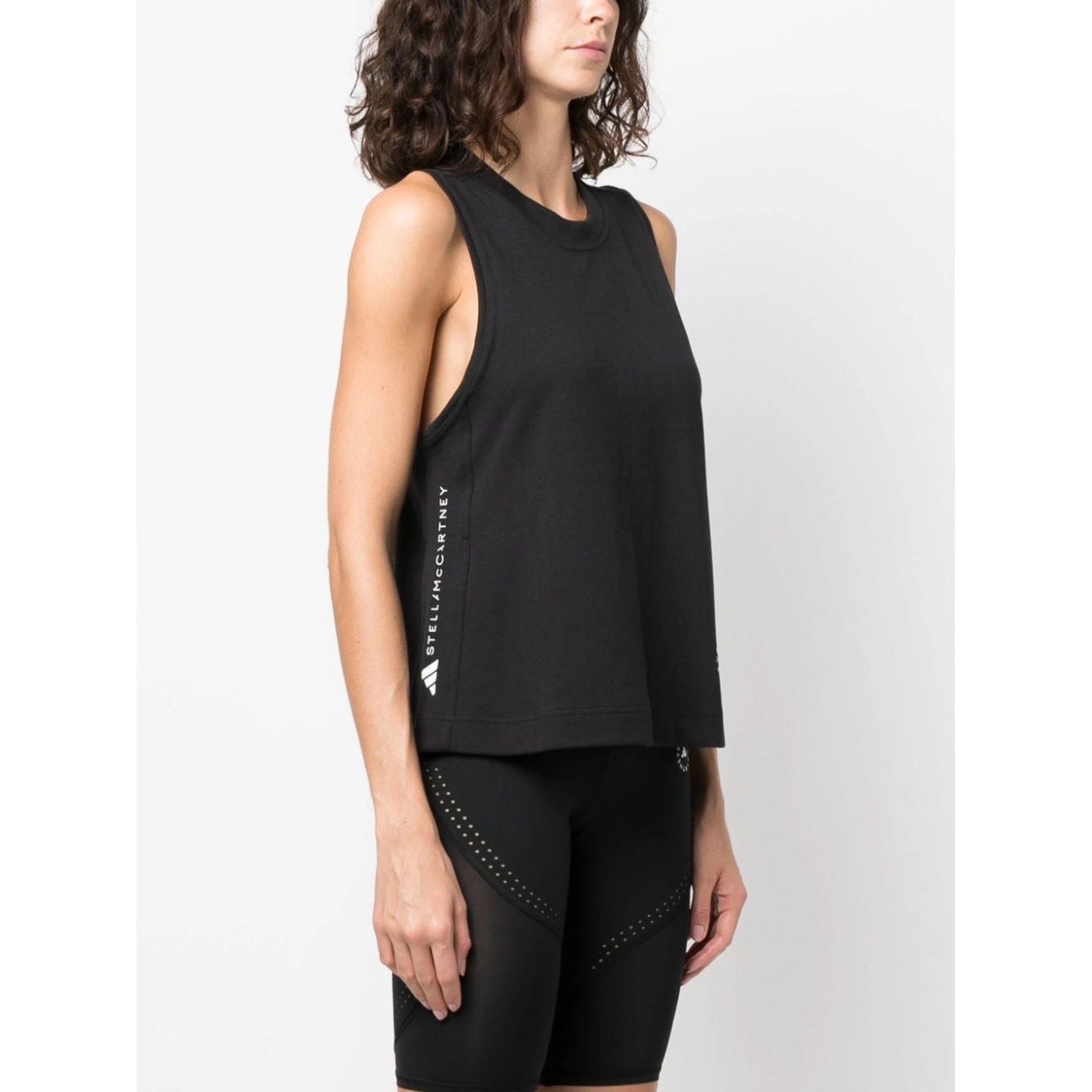 Ribbed Tank Top In Black