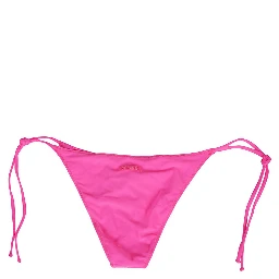 Woman Fuchsia Swim Briefs With Side Laces