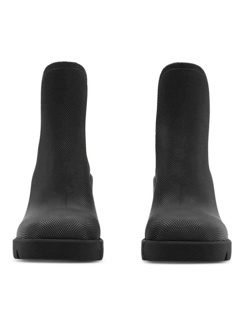 Woman Ankle Boots Charcoal Size 8 Rubber In Black