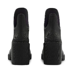 Woman Ankle Boots Charcoal Size 8 Rubber In Black