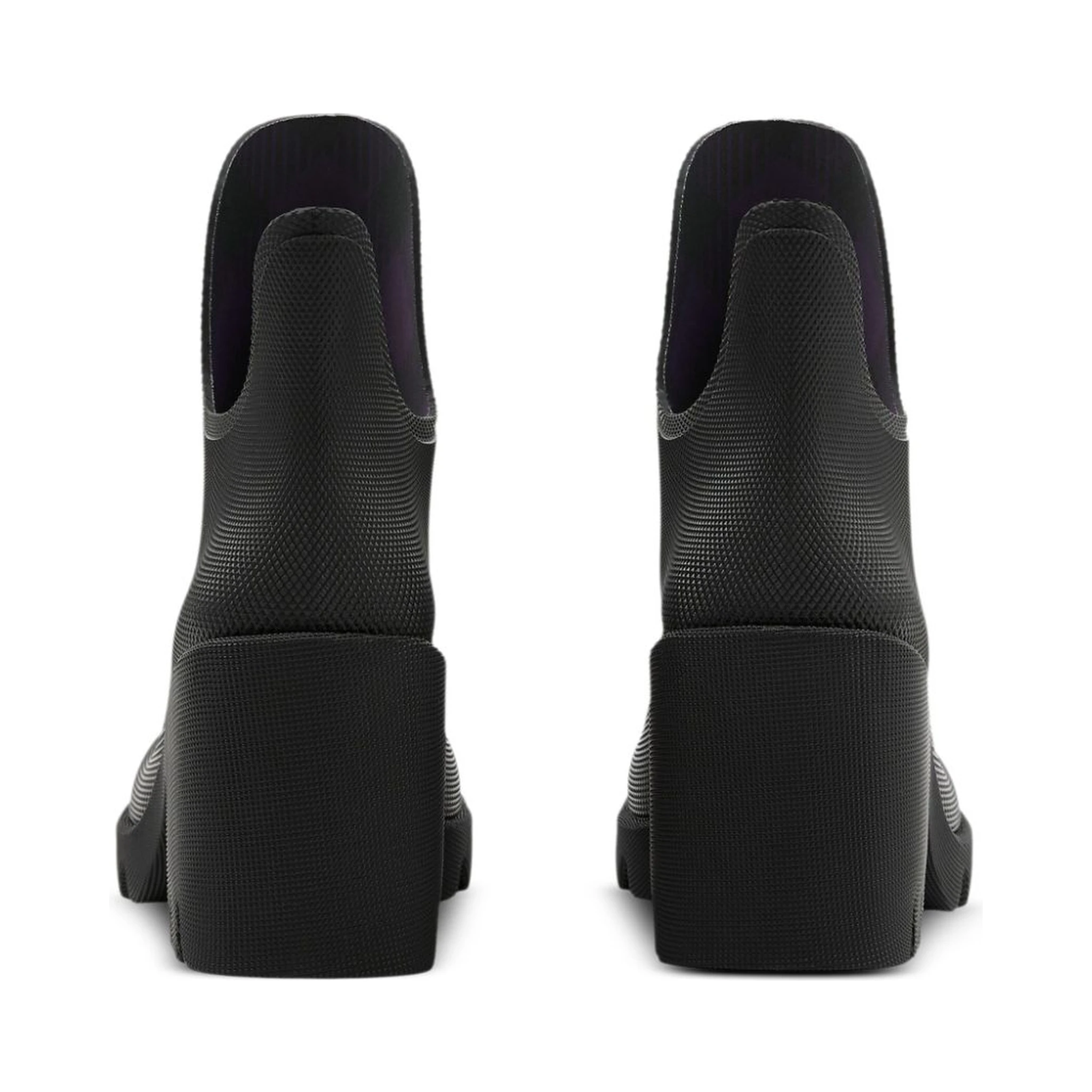 Woman Ankle Boots Charcoal Size 8 Rubber In Black