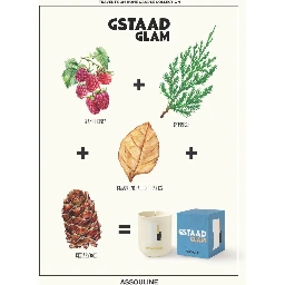 Travel From Home Gstaad Glam Candle In Blue