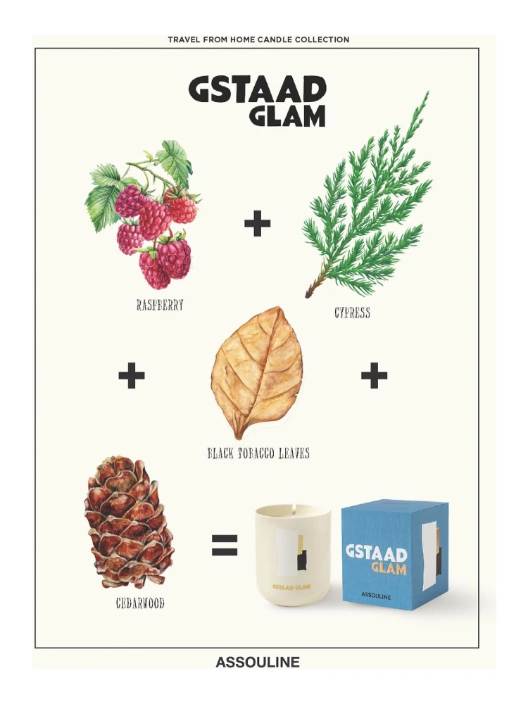 Travel From Home Gstaad Glam Candle In Blue alternative