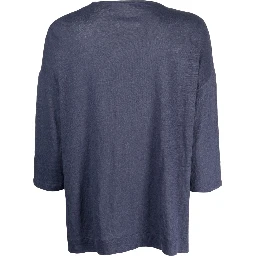 V-neck three-quarter sleeved top