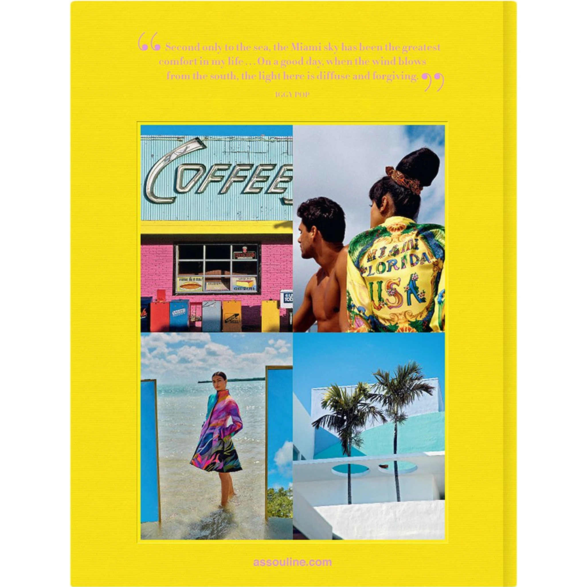 Miami Beach Linen-hardcover Book In Multi
