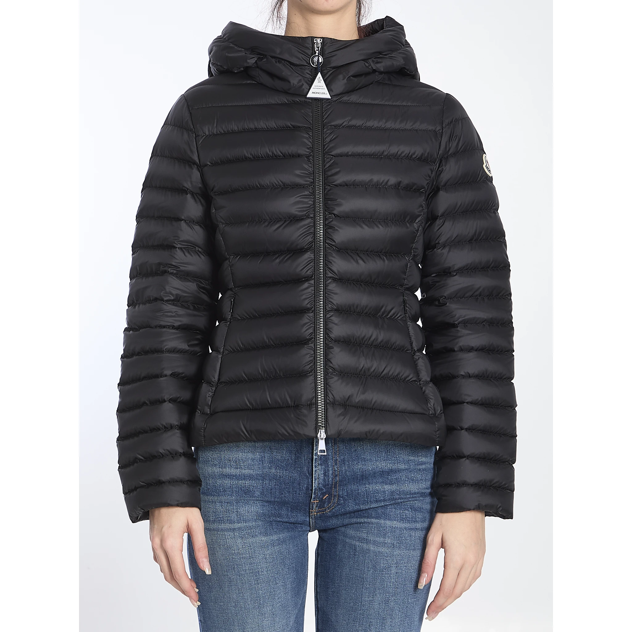 Ige hooded short puffer jacket