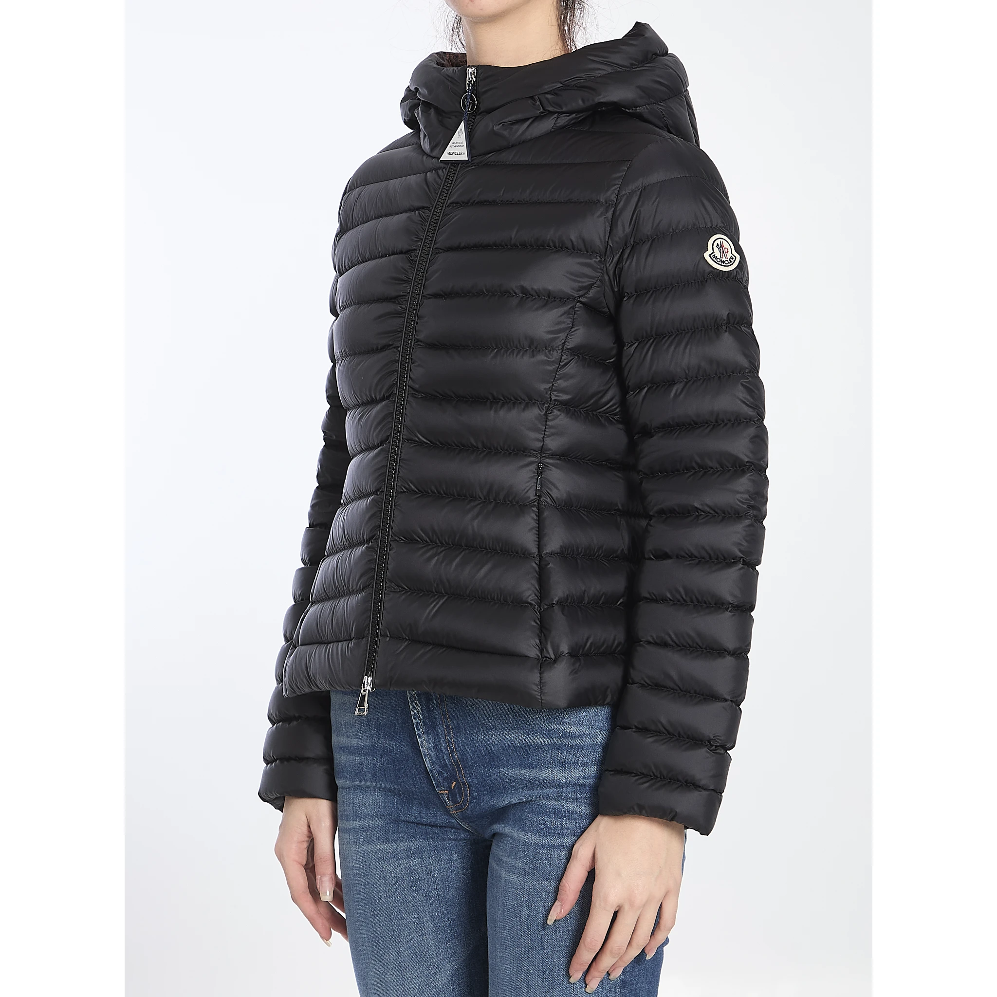 Ige hooded short puffer jacket