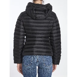 Ige hooded short puffer jacket
