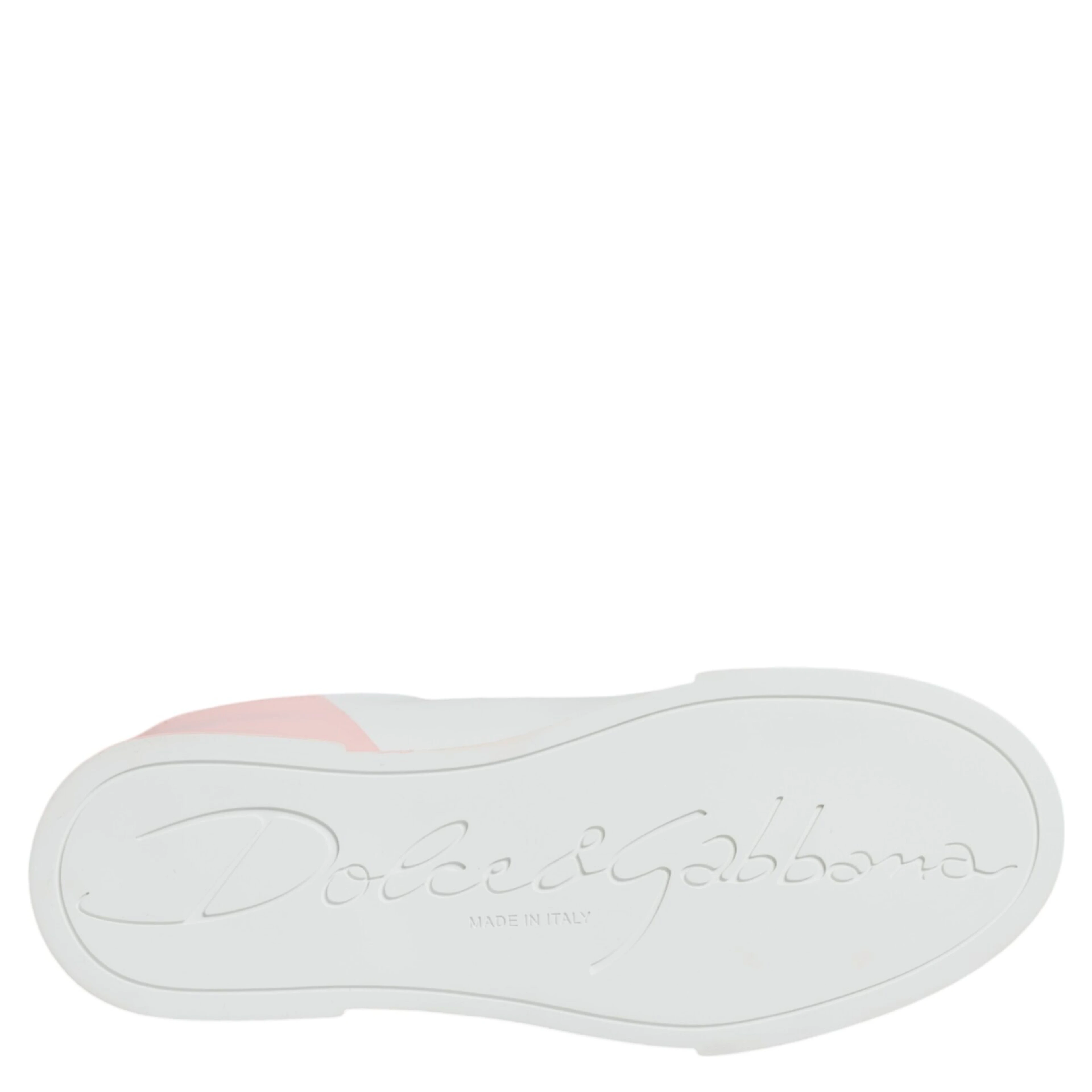 White Pink Portofino Low Top Sneakers Shoes