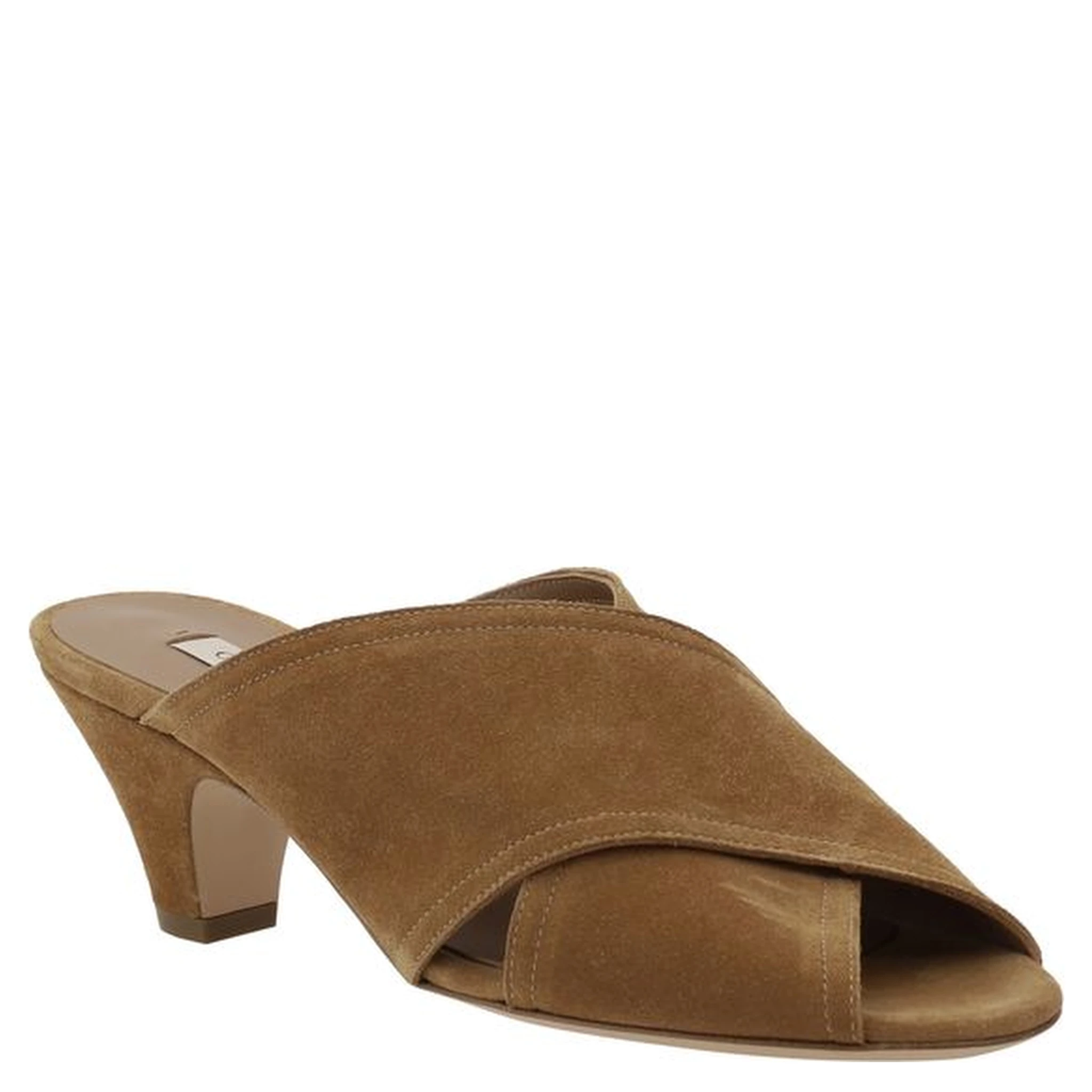 Brown Calf Leather Bos Taurus Platform Sandals