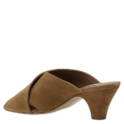 Brown Calf Leather Bos Taurus Platform Sandals