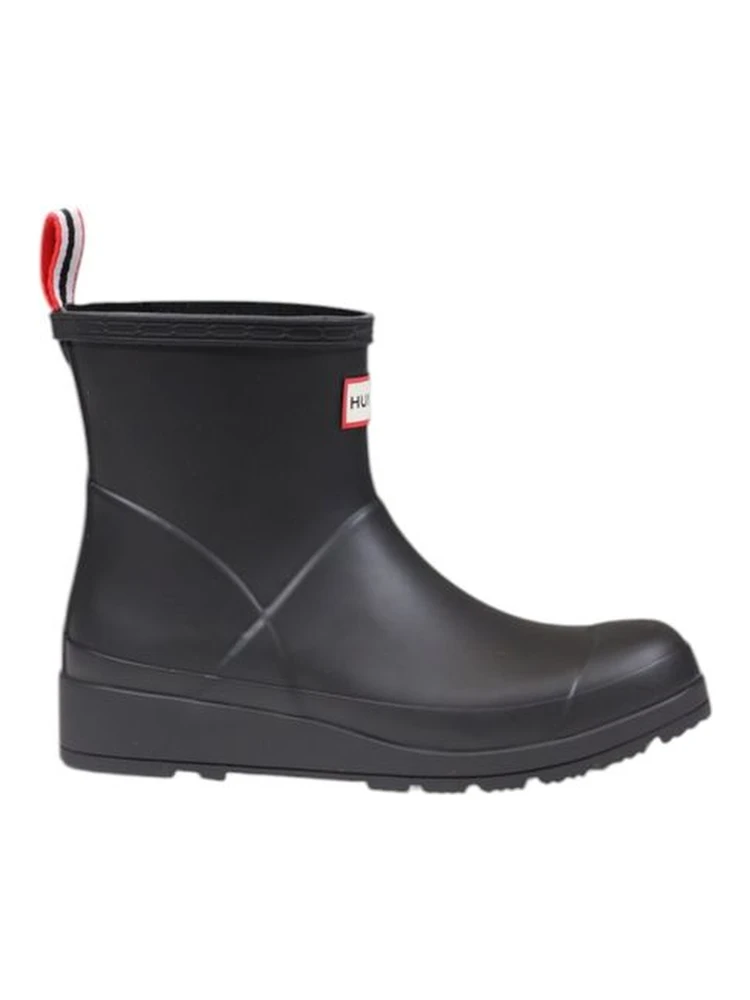 Black Recycled Polyester Ankle Boots