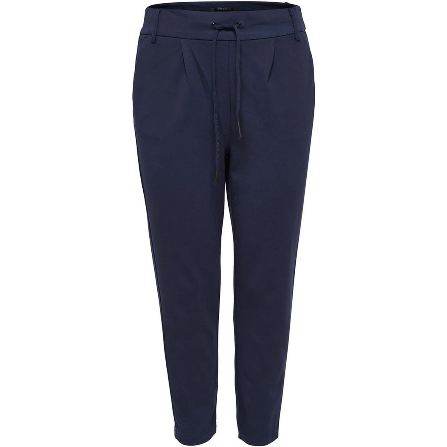 Blue Viscose Casual Pants