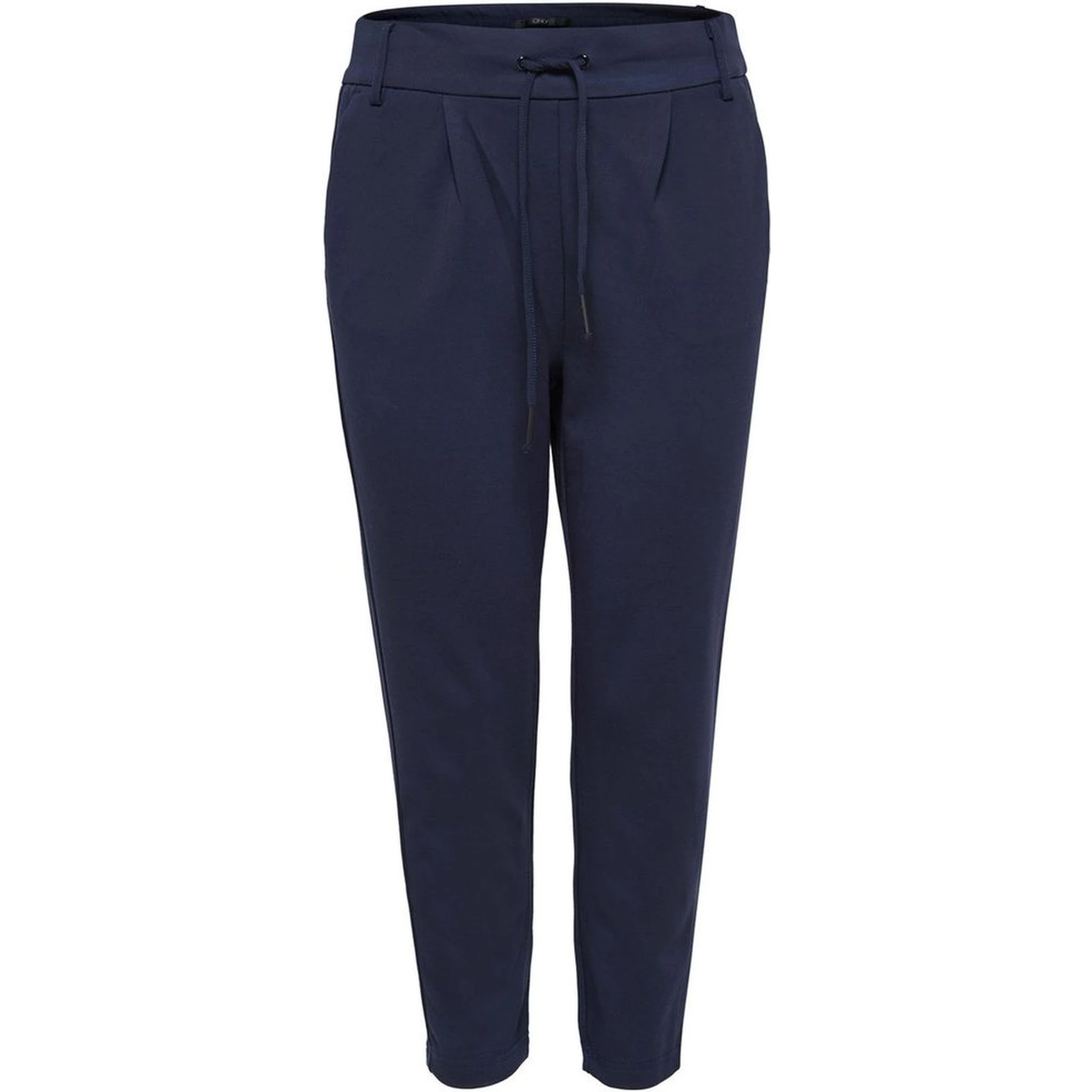 Blue Viscose Casual Pants