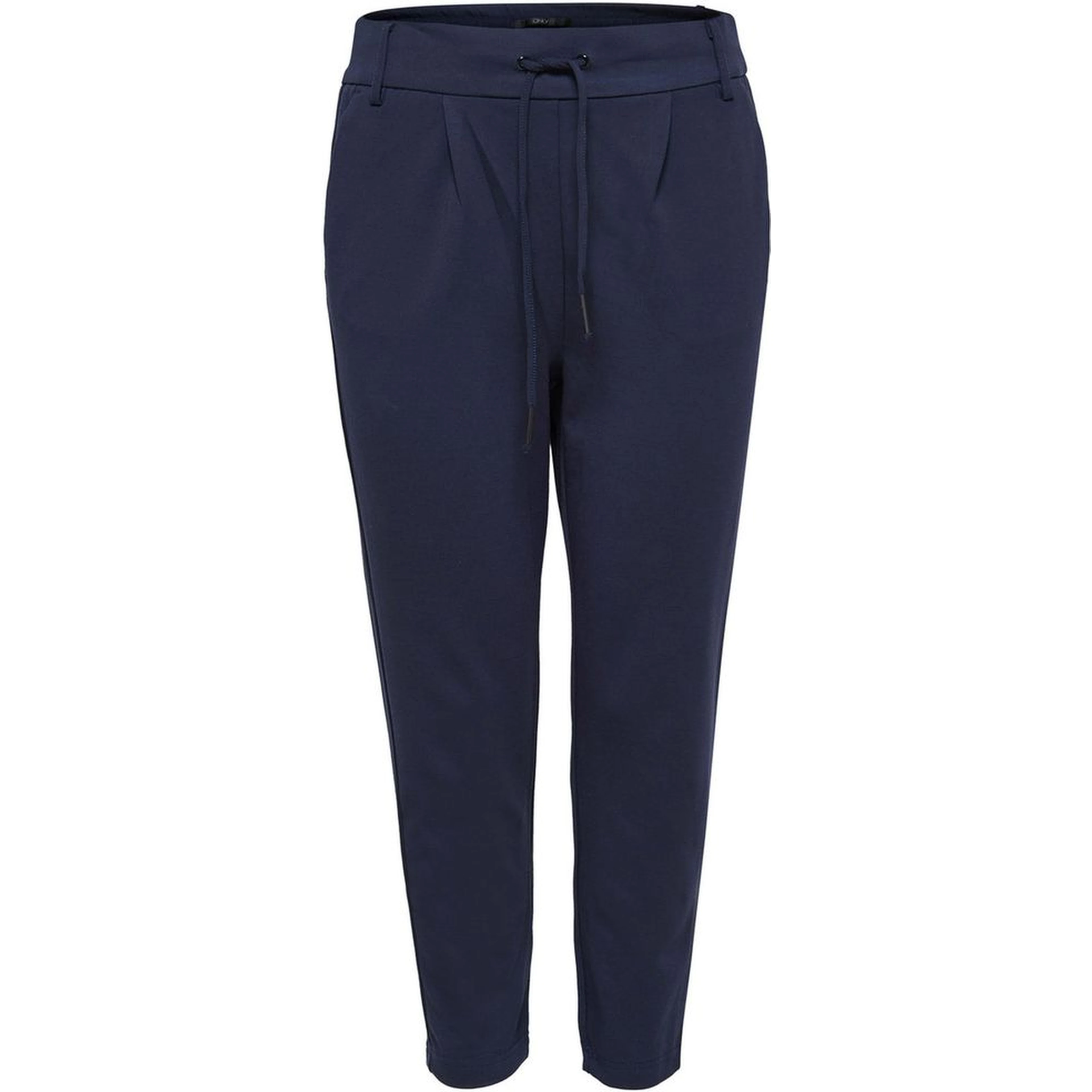 Blue Viscose Casual Pants