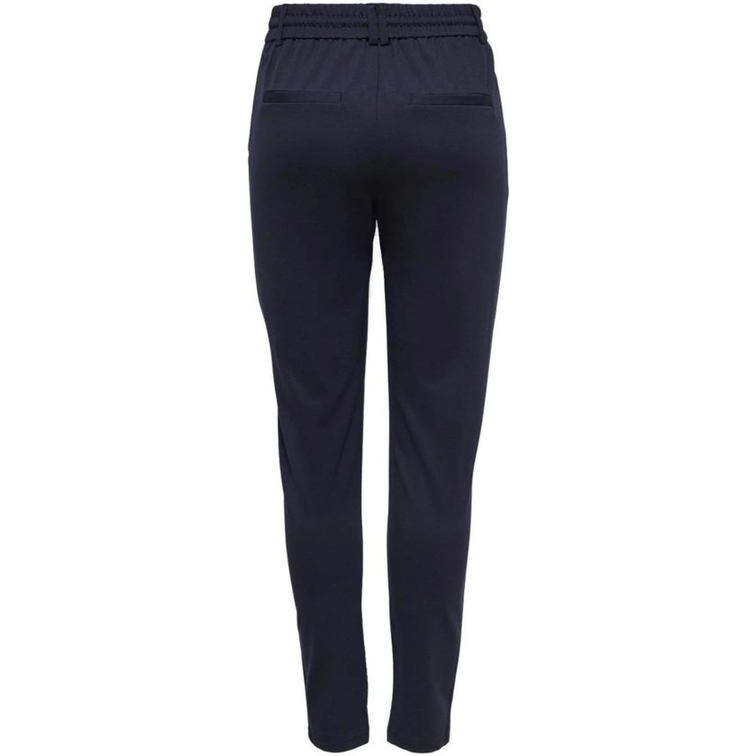 Blue Viscose Casual Pants