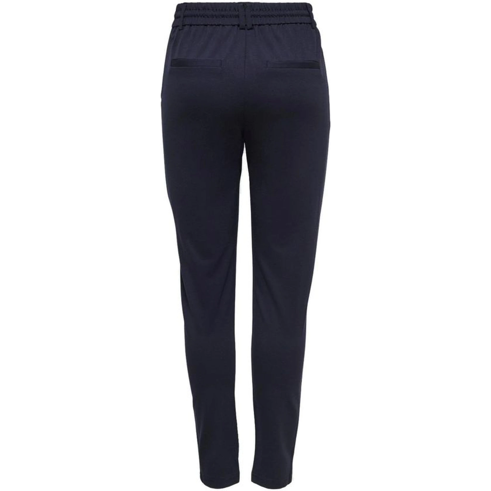 Blue Viscose Casual Pants