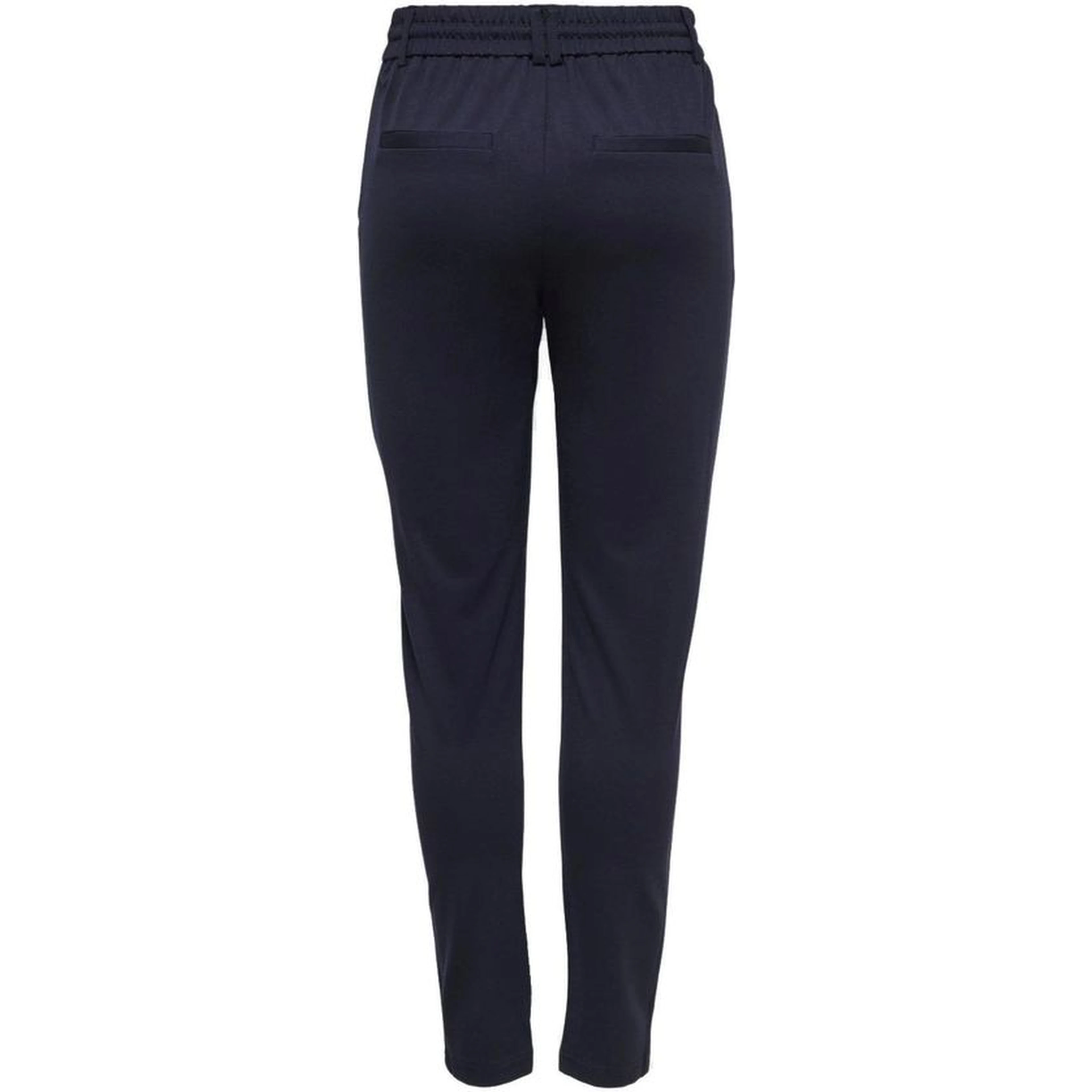 Blue Viscose Casual Pants