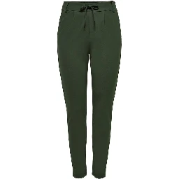Green Viscose Casual Pants