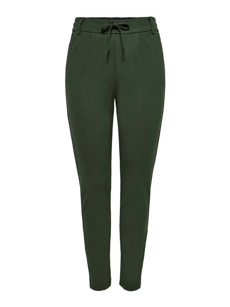 Green Viscose Casual Pants