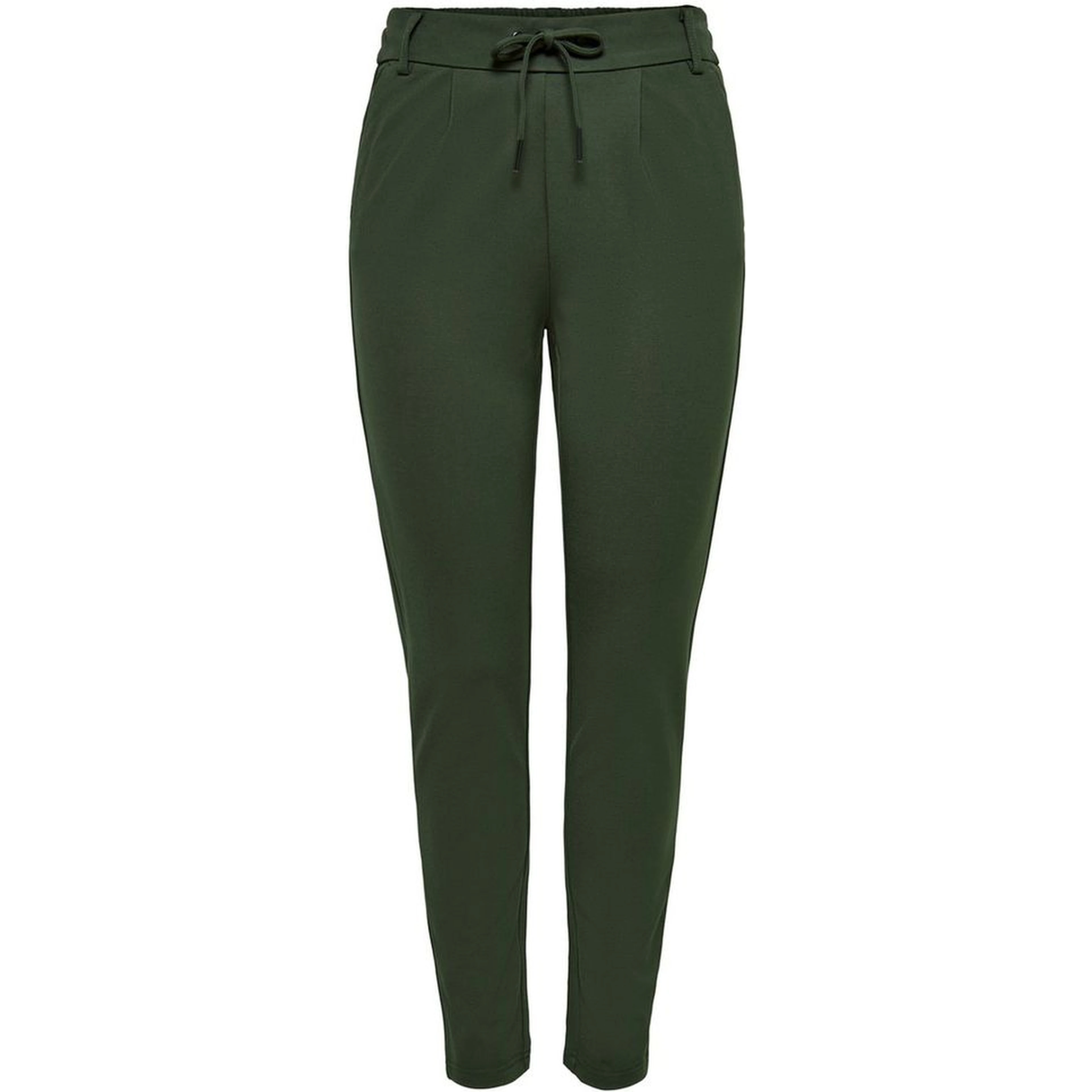 Green Viscose Casual Pants