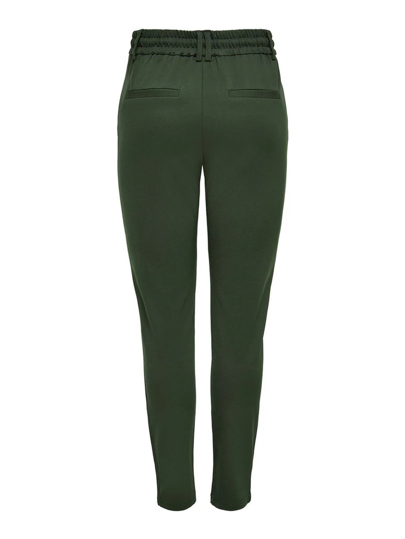 Green Viscose Casual Pants