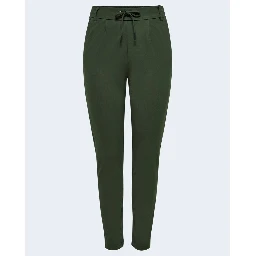 Green Viscose Casual Pants
