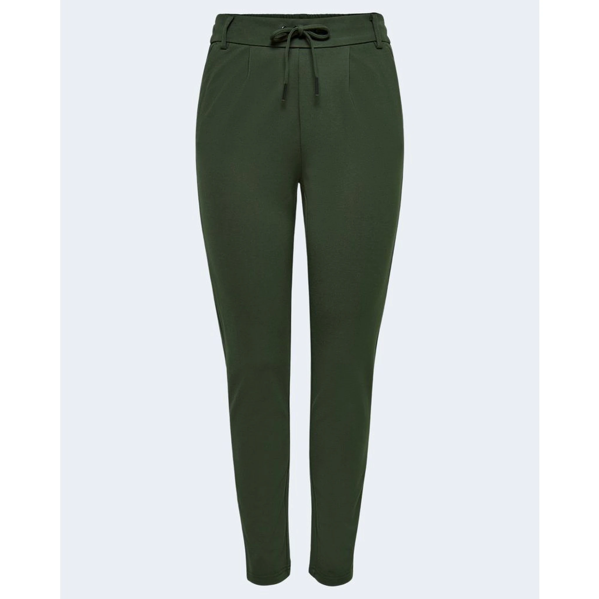 Green Viscose Casual Pants