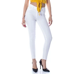 White Cotton Skinny Jeans