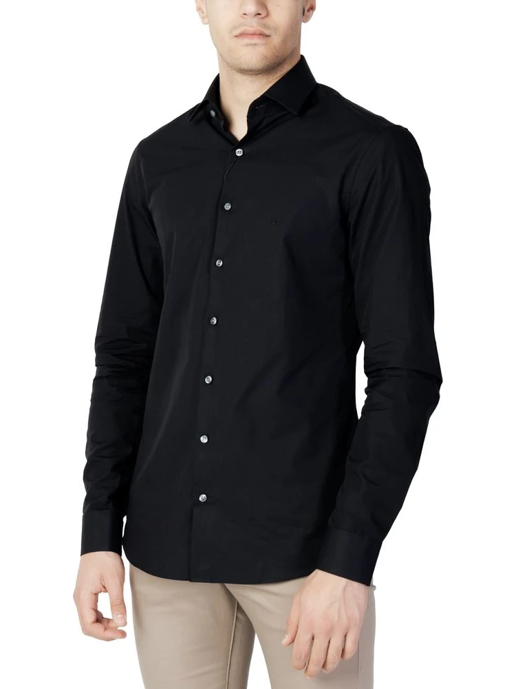 Poplin Stretch Slim Shirt