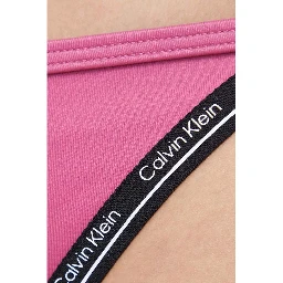 Pink Polyester Swim Briefs