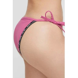 Pink Polyester Swim Briefs