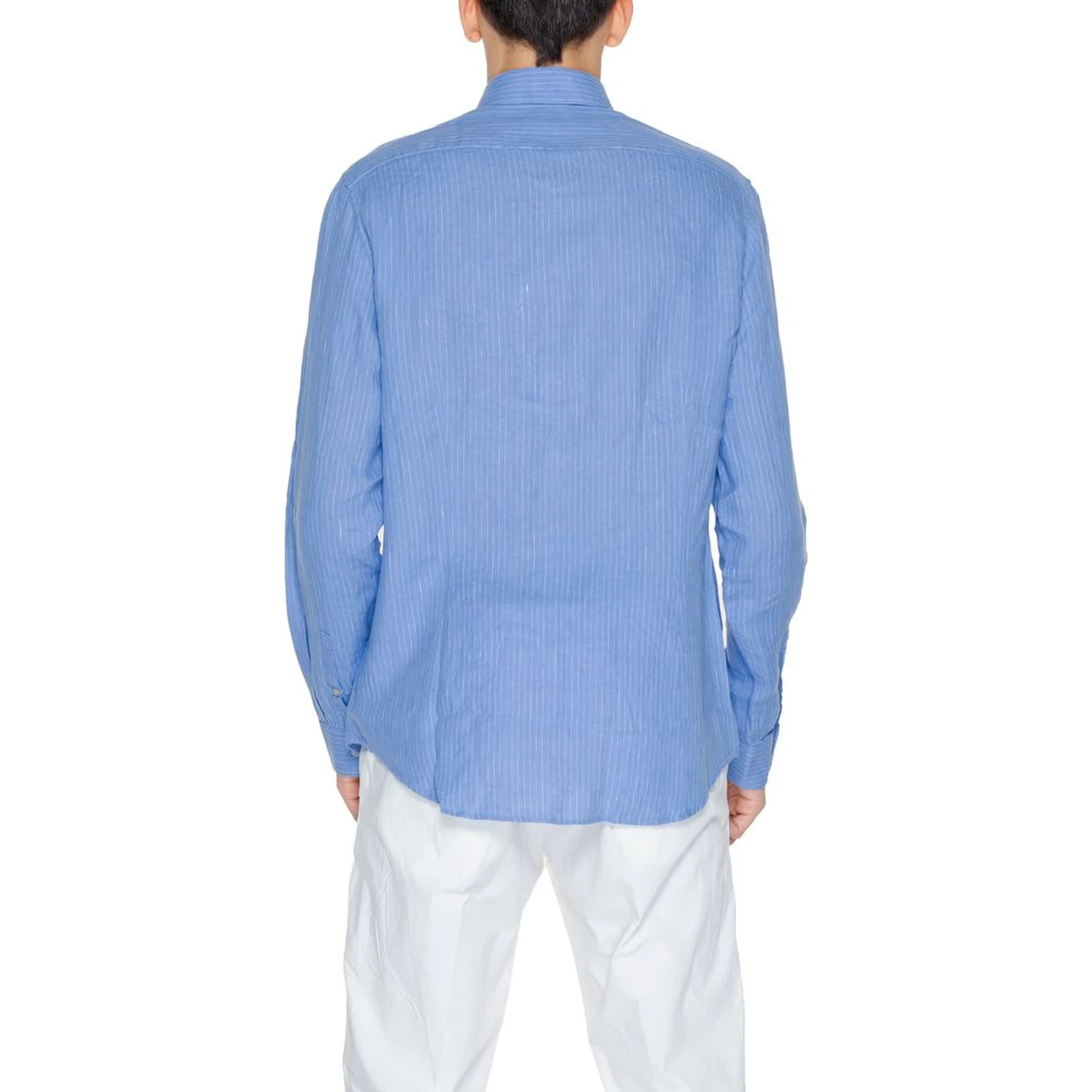 Blue Linen Dress Shirt