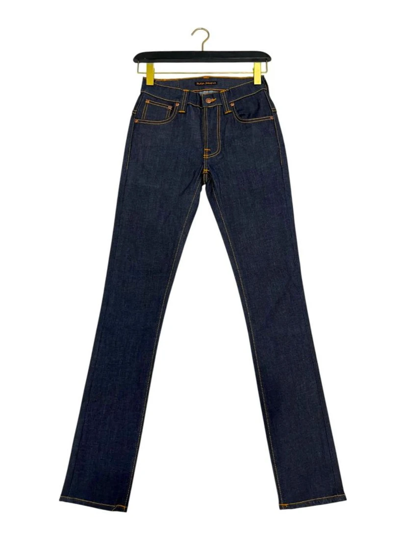 Gritty Jackson Organic-cotton Straight-leg Jeans In Navy