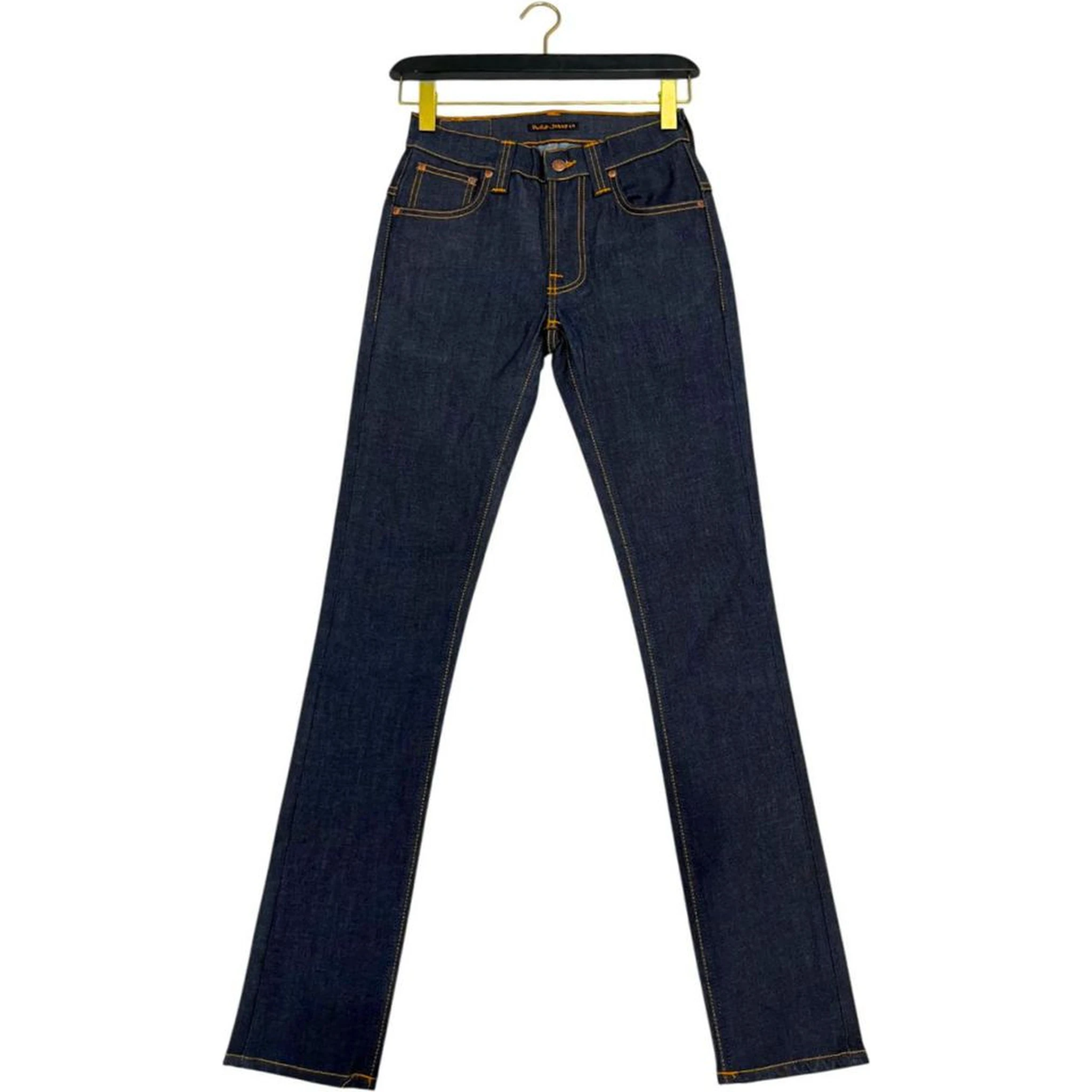 Gritty Jackson Organic-cotton Straight-leg Jeans In Navy