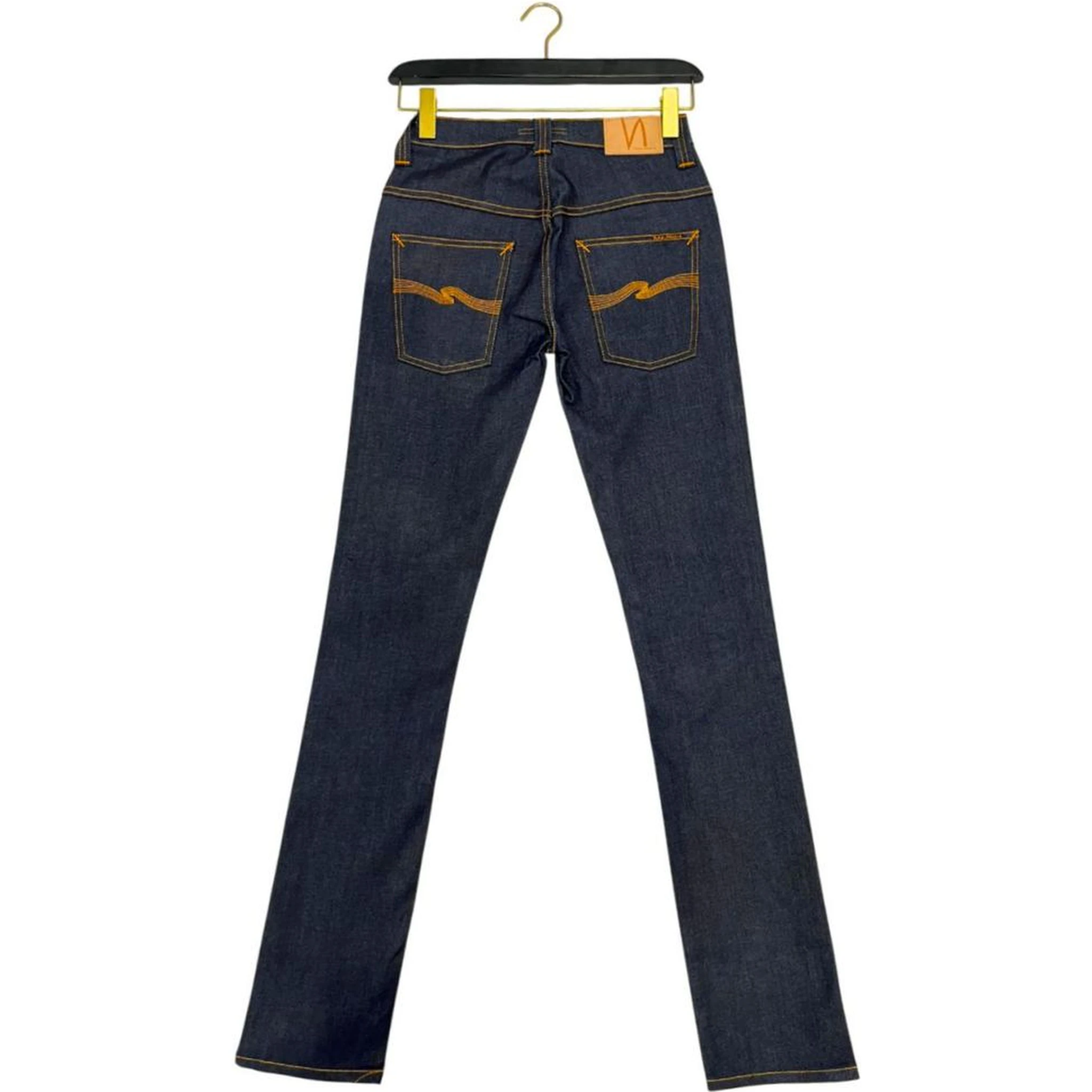 Gritty Jackson Organic-cotton Straight-leg Jeans In Navy