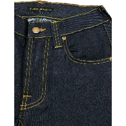 Gritty Jackson Organic-cotton Straight-leg Jeans In Navy