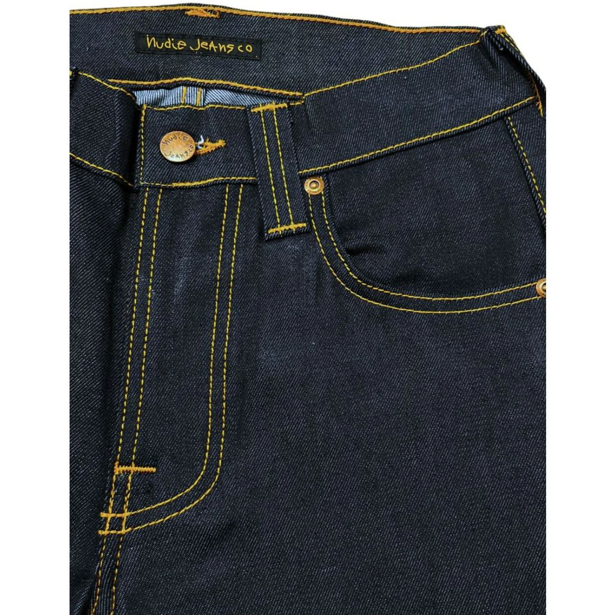 Gritty Jackson Organic-cotton Straight-leg Jeans In Navy