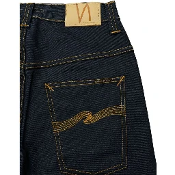 Gritty Jackson Organic-cotton Straight-leg Jeans In Navy