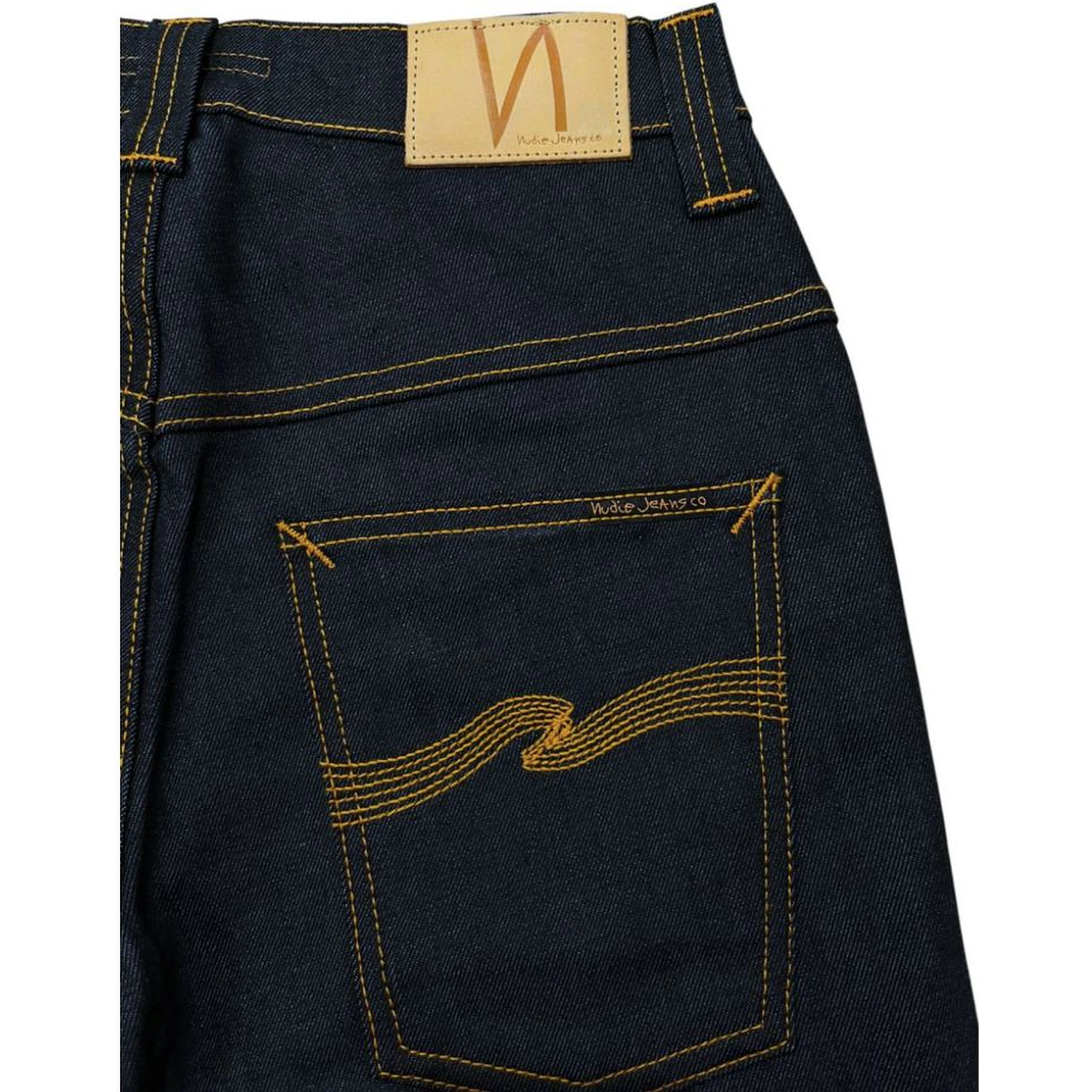 Gritty Jackson Organic-cotton Straight-leg Jeans In Navy