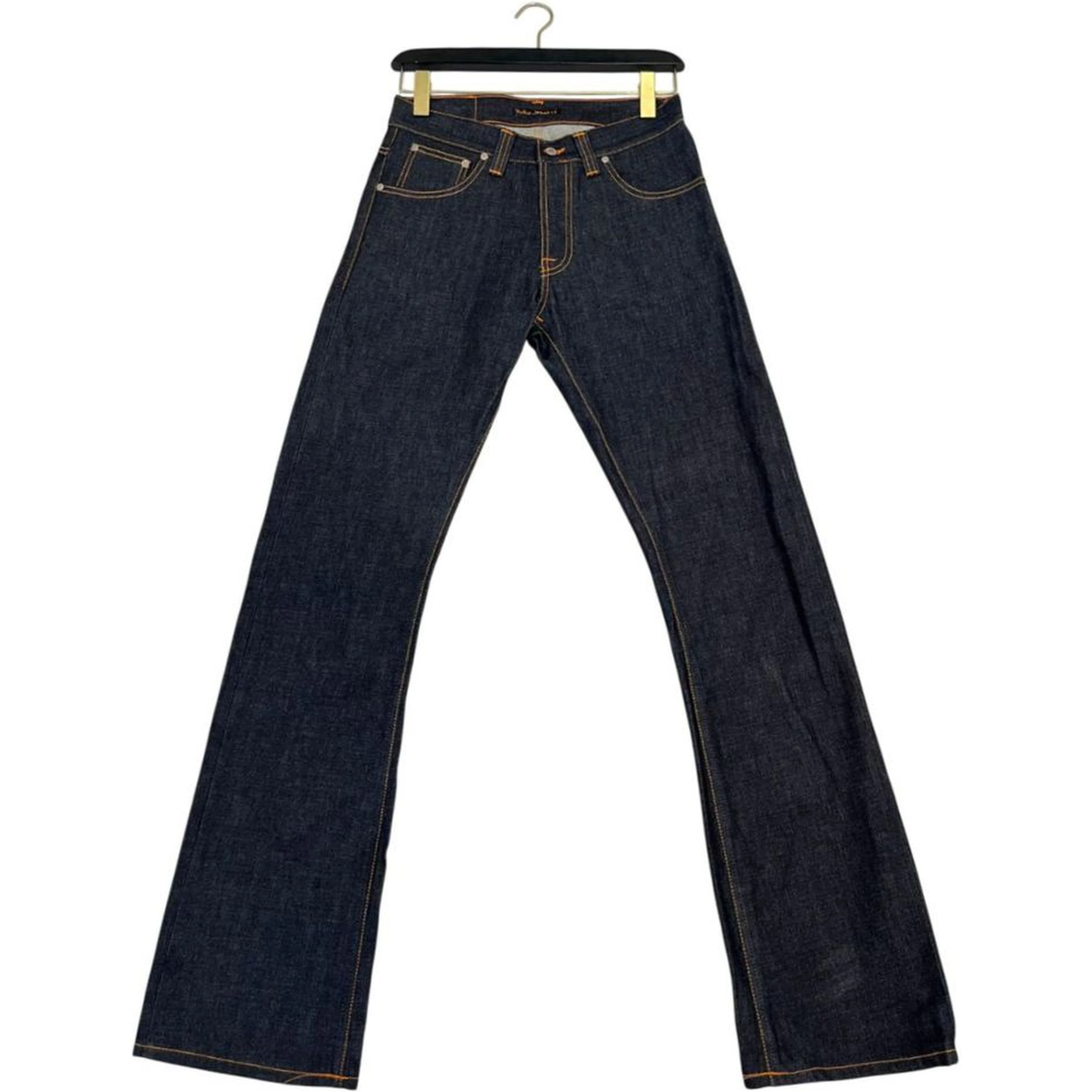 Straight Denim Jeans With Five-pocket Design In Blue