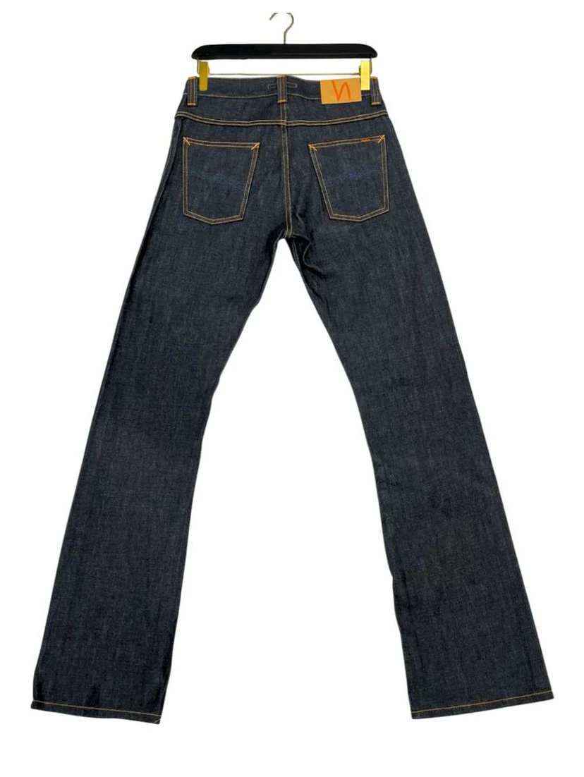 Straight Denim Jeans With Five-pocket Design In Blue
