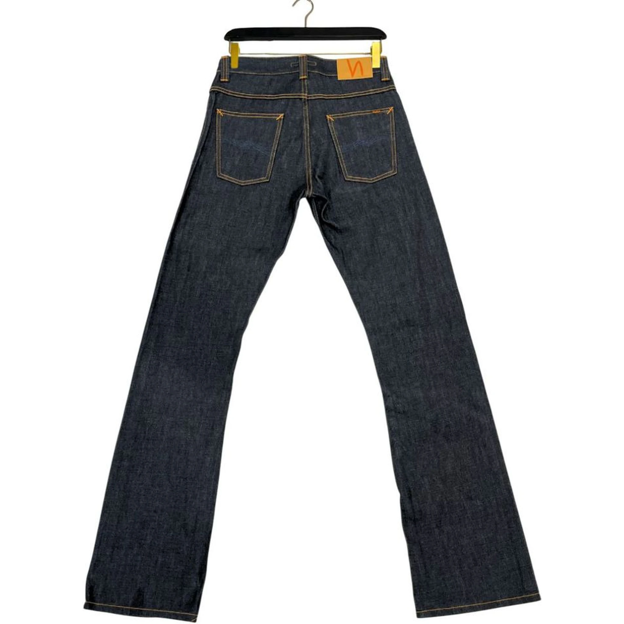 Straight Denim Jeans With Five-pocket Design In Blue