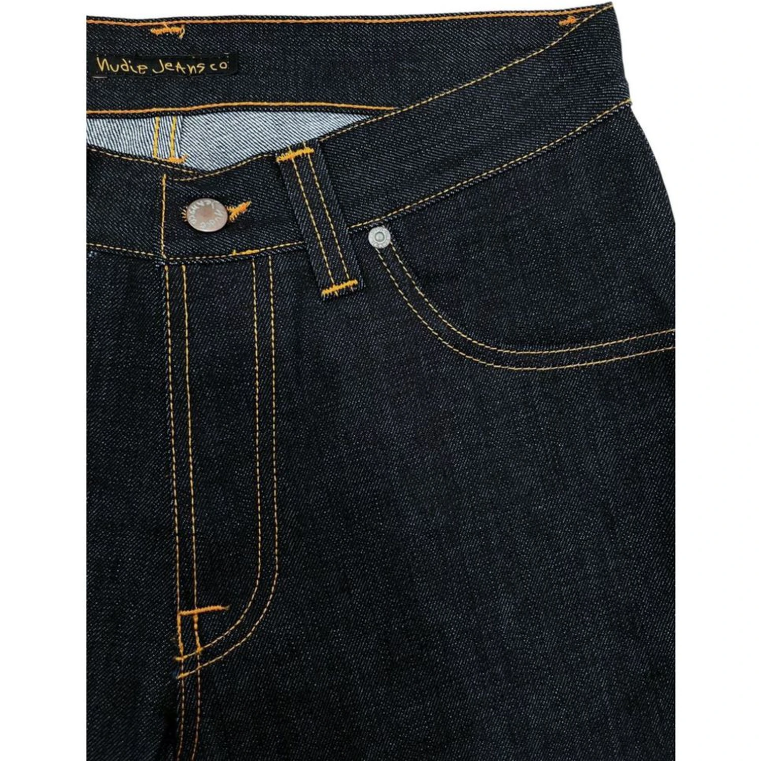 Straight Denim Jeans With Five-pocket Design In Blue