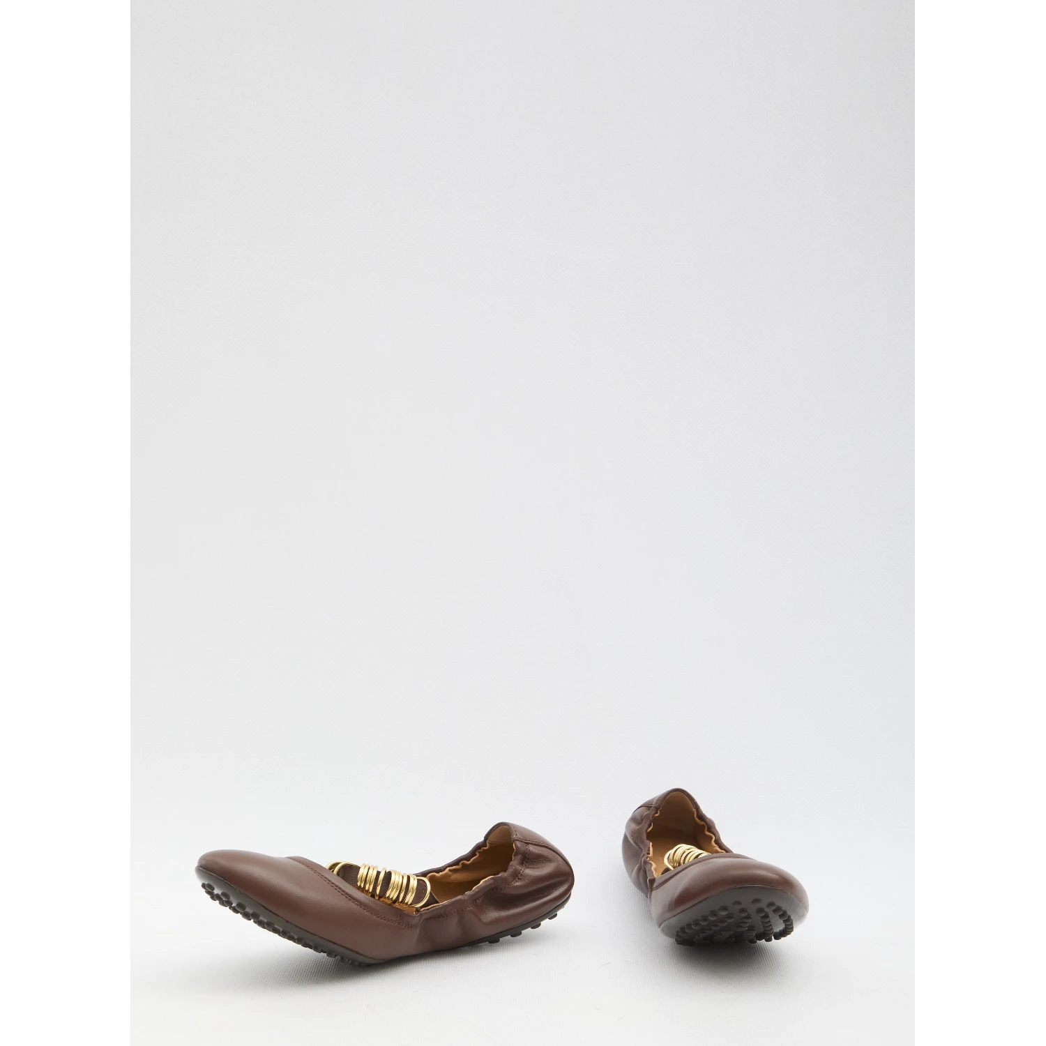 Ballet flats wit eyelets