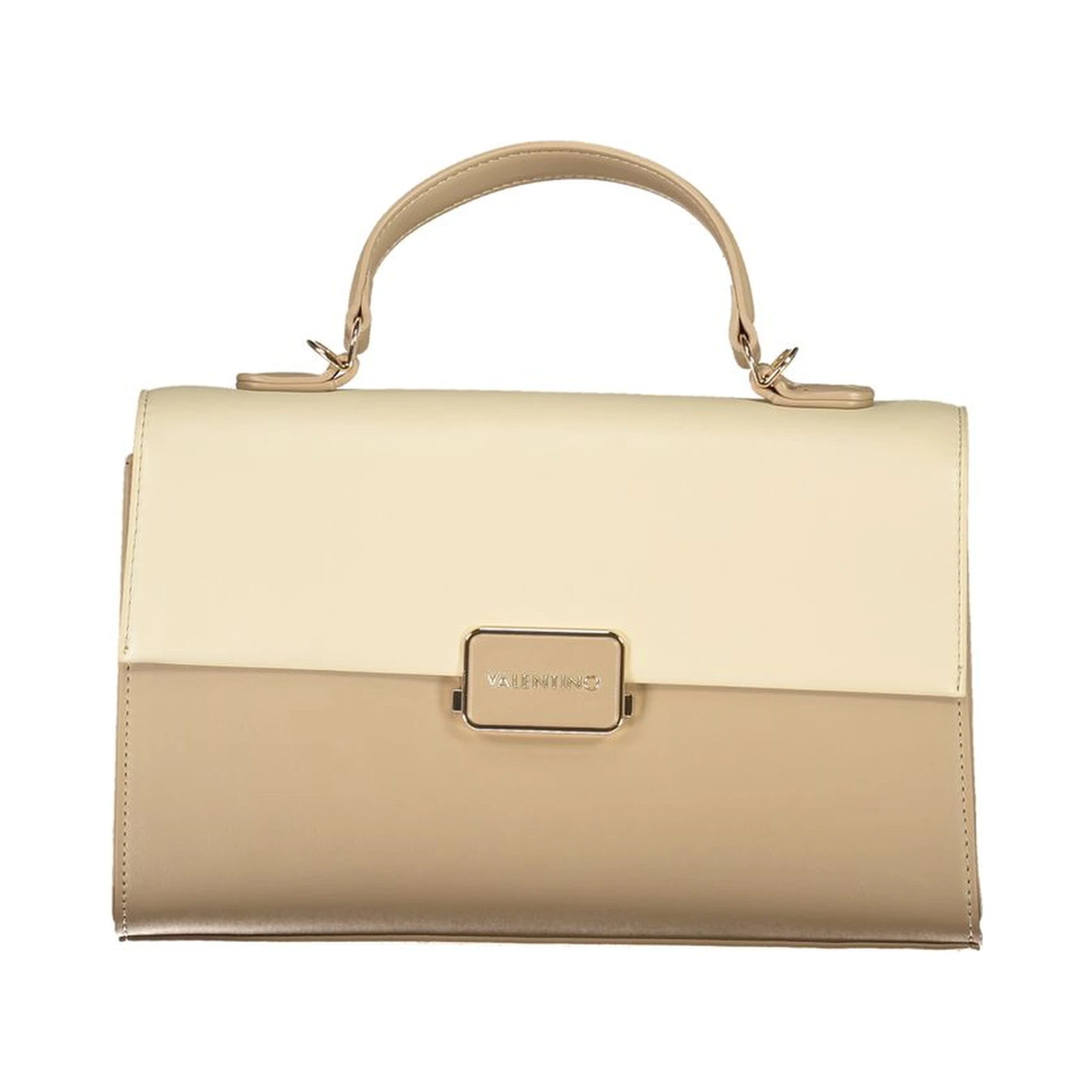 Beige Polyethylene Handbag